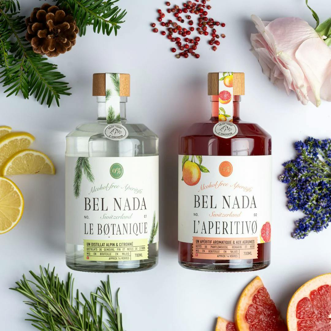 Les produits de Bel Nada, pour des apéritifs sans alcool, mais avec plein de saveurs.